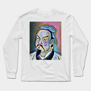 Sun Tzu Portrait | Sun Tzu Artwork 10 Long Sleeve T-Shirt